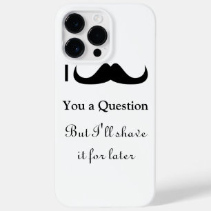 Cool fun Ik snor je een vraag Zwart en Wit Case-Mate iPhone Case