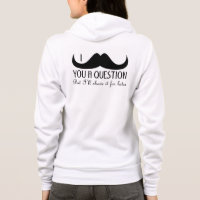 Cool fun Ik snor je een vraag Zwart en Wit