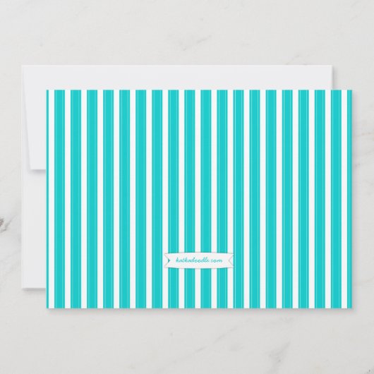 Cool Fun in Sun Summer Party Invitation Kaart (Achterkant)