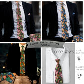 Cool Fun Kat Naadloos Patroon Necktie Stropdas
