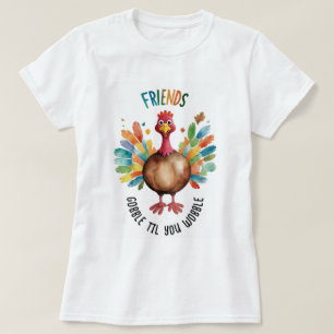 Cool Fun Kleurrijke Vriendschappen geven Turkije W T-shirt