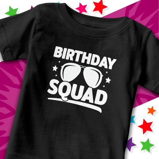 Cool Fun Matching Group Party Crew Verjaardagssele