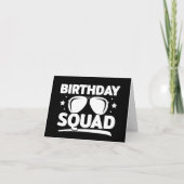 Cool Fun Matching Group Party Crew Verjaardagssele Kaart (Voorkant)