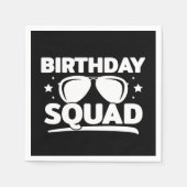 Cool Fun Matching Group Party Crew Verjaardagssele Servet (Voorkant)