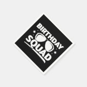 Cool Fun Matching Group Party Crew Verjaardagssele Servet (Hoek)