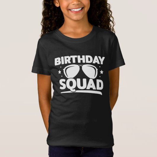 Cool Fun Matching Group Party Crew Verjaardagssele T-shirt (Voorkant)