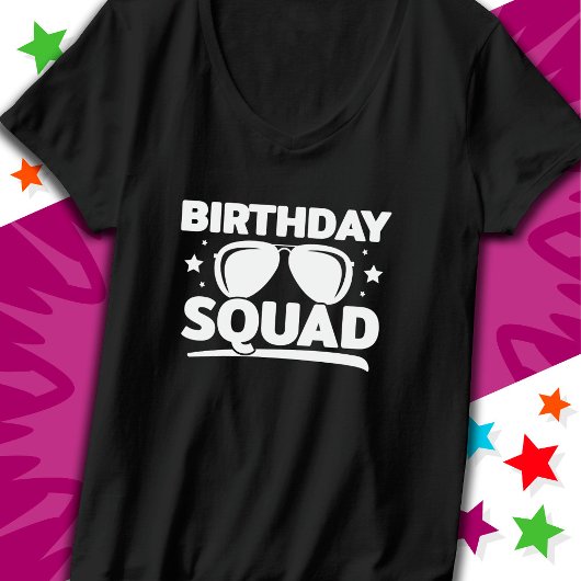 Cool Fun Matching Group Party Crew Verjaardagssele T-shirt