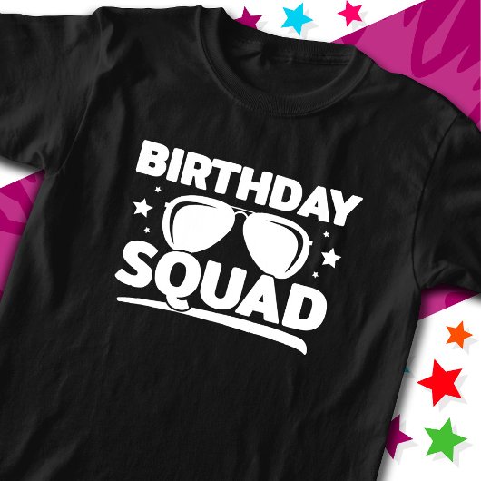 Cool Fun Matching Group Party Crew Verjaardagssele T-shirt