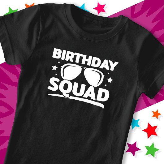 Cool Fun Matching Group Party Crew Verjaardagssele T-shirt