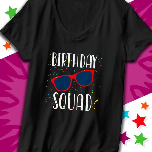Cool Fun Matching Group Party Crew Verjaardagssele T-shirt