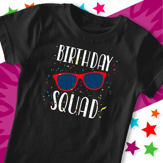 Cool Fun Matching Group Party Crew Verjaardagssele T-shirt