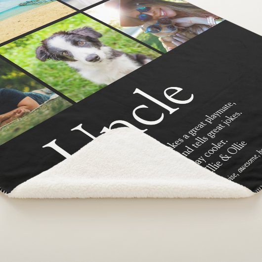 Cool Fun oom Definition Modern Photo Collage Sherpa Deken (3/4)