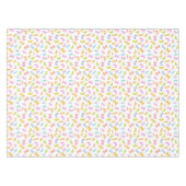 Cool fun pasta macaroni kleurrijk patroon op wit tafelkleed (Voorkant (Horizontaal))