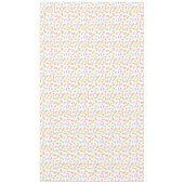 Cool fun pasta macaroni kleurrijk patroon op wit tafelkleed (Voorkant)