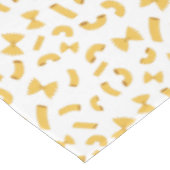 Cool fun pasta macaroni patroon op wit tafelkleed (Gekanteld)