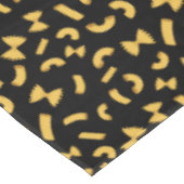 Cool fun pasta macaroni patroon op zwart tafelkleed (Gekanteld)