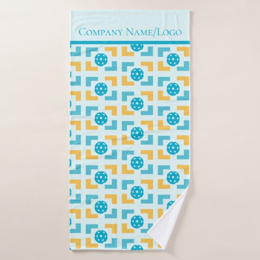 Cool Fun Pickleball Pattered Badhanddoek (Badhanddoek)