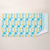 Cool Fun Pickleball Pattered Badhanddoek (Badhanddoek)