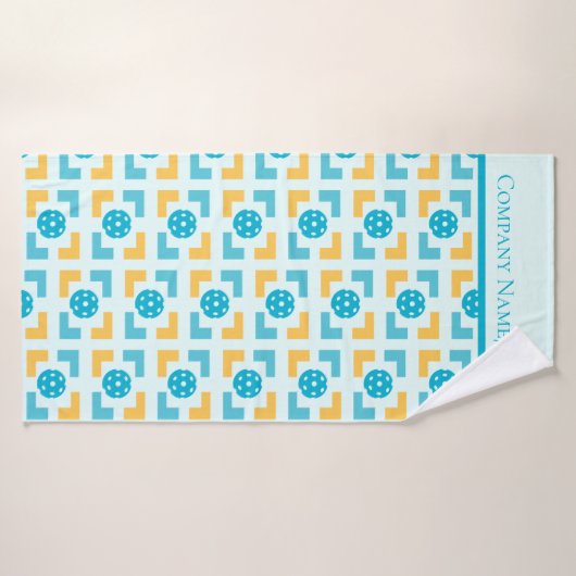 Cool Fun Pickleball Pattered Badhanddoek (Badhanddoek)