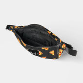 Cool fun pizza plakjes patroon donkergrijs Monogra Heuptasje (Open)