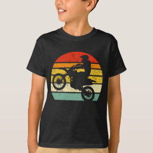 Cool Fun Retro Style Sunset Motorcross Dirt T-shirt