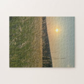 Cool Fun Sunset Foto, Familie Spel Nacht Legpuzzel (Horizontaal)