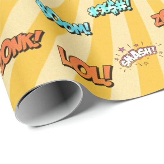 Cool Fun Teenage Woorden Cadeaupapier (Rol Hoek)