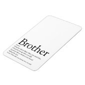Cool Fun Typographic Best Brother Ever Definition Magneet (Linkerzijde)