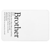 Cool Fun Typographic Best Brother Ever Definition Magneet (Horizontaal)