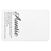 Cool Fun Worlds Beste Ooit Tante Tante Definitie Magneet (Horizontaal)