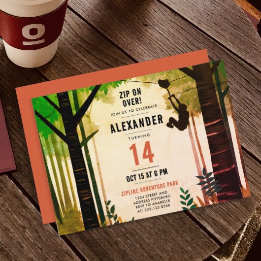 Cool Fun Zipline Green Adventure Natuur Outdoor Kaart