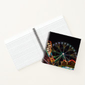 Cool Funfair bij nacht Notitieboek (Binnen)