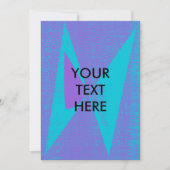Cool Funky Abstract Halftone Zine Style Blank Kaar Feestdagenkaart (Voorkant)