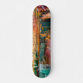 Cool Funky Abstracte Kunst Persoonlijk Skateboard (Voorkant)