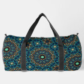 Cool Funky Blauwgroen Abstract Dot Art Pattern Plunjezak (Achterkant)