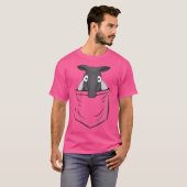Cool Funky Chubby Malayan Tapir in je zak T-shirt (Voorkant volledig)