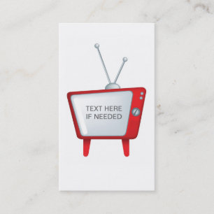 cool funky design voor een retro- tv visitekaartje