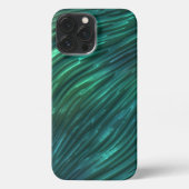 Cool Funky Donker Blauwgroen Blauw Groen 3D Kunstp iPhone Hoesje (Achterkant)