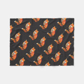 Cool Funky Fox Fleece Deken (Voorkant (Horizontaal))