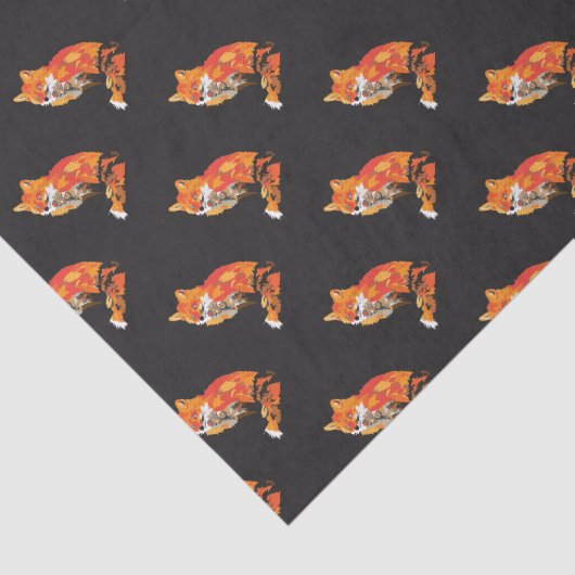 Cool Funky Fox Tissuepapier (Detail)