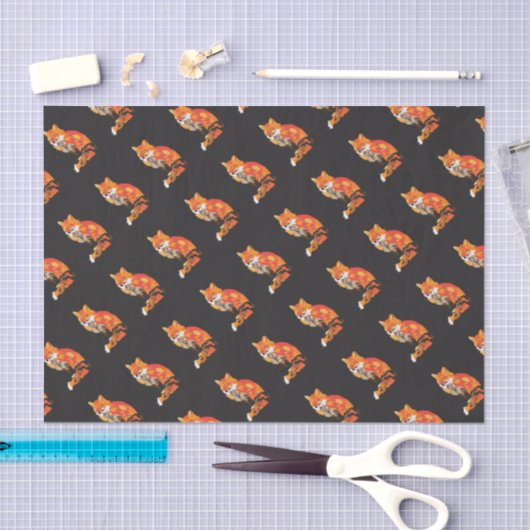 Cool Funky Fox Tissuepapier (Craft)