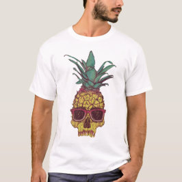 Cool Funky Geek Pineappel Punk Aangepaste Kleur T-shirt