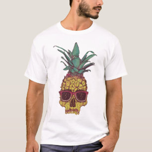 Cool Funky Geek Pineappel Punk Aangepaste Kleur T-shirt