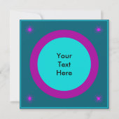 Cool & Funky Mid Century Modern Square Kaart (Voorkant)