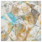 Cool Funky Modern Retro Polygon Mosaic Pattern Stof (Swatch)