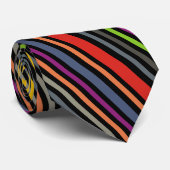 Cool Funky Retro Kleurrijke Gestreepte Stropdassen (Opgerold)