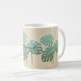 Cool Funky Tropical Leaf voegt Mok toe