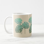 Cool Funky Tropical Leaf voegt Mok toe (Links)