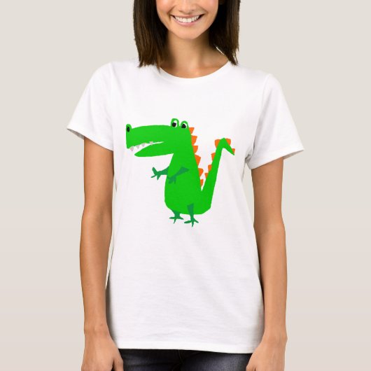Cool Funny Alligator Primitive Art T-shirt (Voorkant)