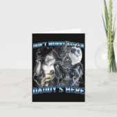 Cool Funny Alpha Wolf Meme Don't Worry Kitten Dadd Kaart (Voorkant)